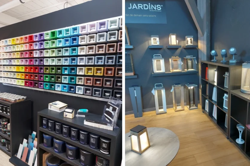Le Studio Raboni, décoration, peinture et luminaire terrasse à Coignières 78