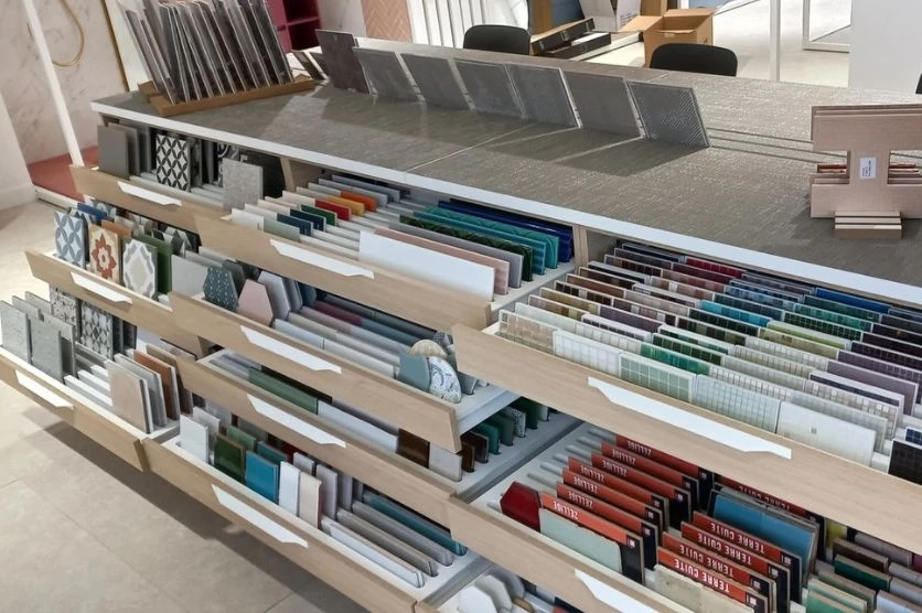 Le Studio Raboni au Pecq, carrelage de salle de bain